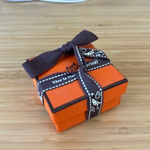 Mini Hermes orange box and 2022 ribbon